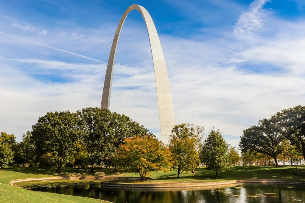 Gateway Arch in Gateway Arch National Park, Missouri
