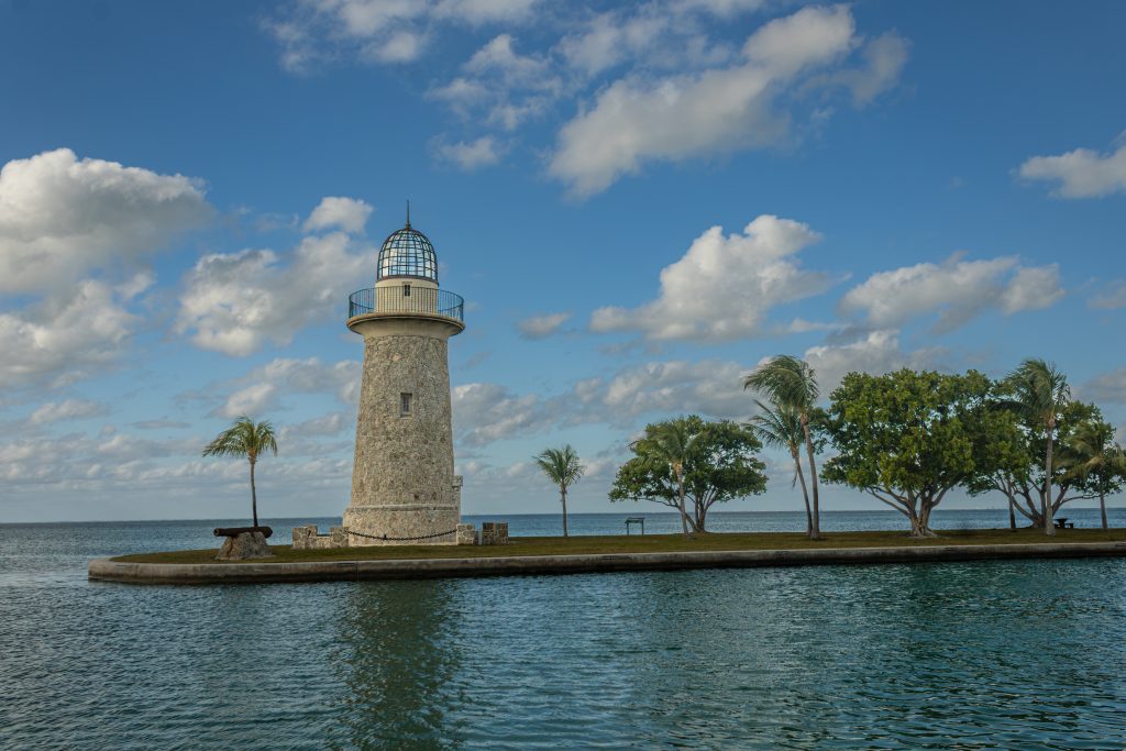 Lighthouse at Boca Chita Key in Biscayne National Park, Florida
