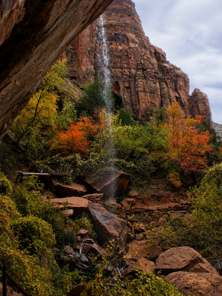 Waterfall in Zion National Park, Utah